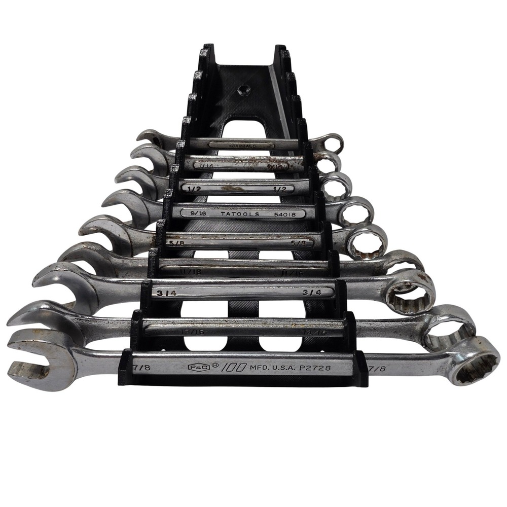P&C Barcalo SAE Combination Wrench Set 9pc 3/8 to 7/8 with Rack*